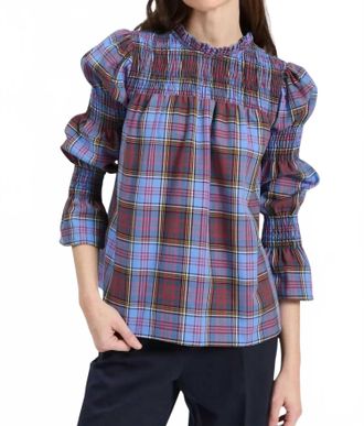 Vilagallo Senna Plaid Shirt In Blue