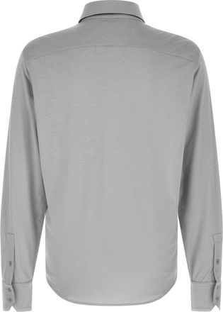 Tom Ford Mens Gray Silk Blouse