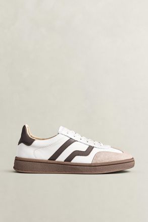 GANT Women Cuzima Leather Sneakers (37) WHITE
