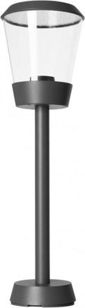 Forlight Baliza de jardín aluminio gris 17x17x100 cm