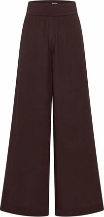 Cecil Wijde Pijpen Broeken - Dames - Broeken - Bruin - Maat: XL Viscose