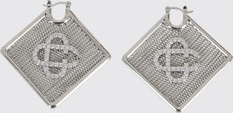 Casablanca Orecchini Logo in argento