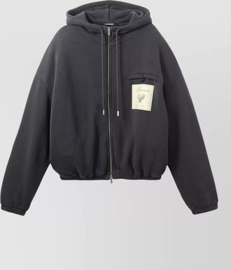 Jacquemus torneo hooded jacket front pocket design