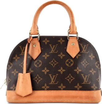 Louis Vuitton Alma handtas BB crossbodytas met monogram canvas - Bruin