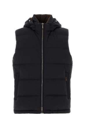 Moorer Dark Blue Hood Jacket