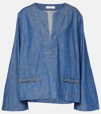 Zimmermann Wylie denim top