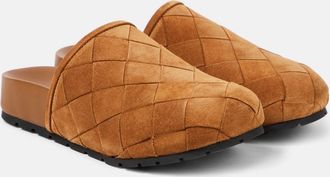 Bottega Veneta Reggie Intrecciato suede mules