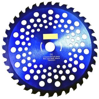 Trade Shop Trade Shop - Disco Decespugliatore Lama Acciaio Per Legno 255mm X 36t Con Fori Raffreddamento