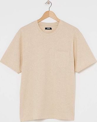 Jacamo Relaxed Fit Marl Pocket T-Shirt
