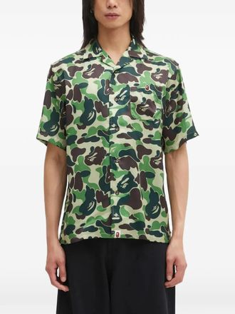 A Bathing Ape Overhemd met camouflageprint - Groen