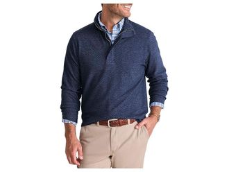 Vineyard Vines Calmwater Quarter-Zip Mens Sweatshirt Deep Bay : MD, Polyester/Rayon/Spandex