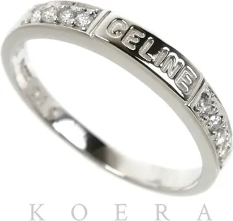 Celine Platinum 900 Band Ring (Pre-Owned)