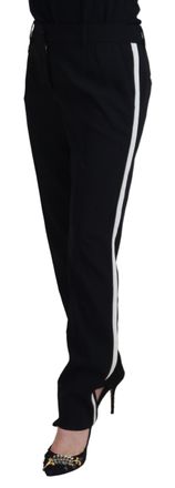 Dolce & Gabbana Tapered Wool-Blend Trousers - Black
