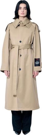 Jean Paul Gaultier Dames, Mantels, Beige, Maat: XS Katoen