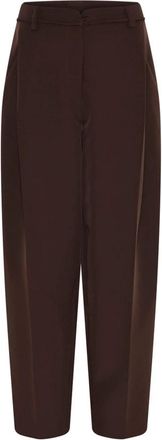 Bruuns Bazaar Ruby Sus BBJonat pants - Dames - Broeken - Bruin - XL - Polyester - Broeken