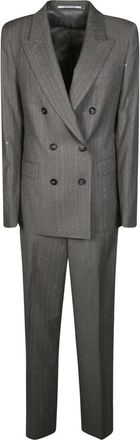 Tagliatore Jassen, Dames, Grijs, S, Pailletten, Tailleur DP Gessato + Paillettes