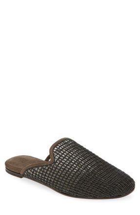 Brunello Cucinelli Monili Grid Mesh Mule in Black at Nordstrom, Size 10.5Us