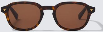 Bottega Veneta Occhiali da sole rotondi Triangle Stud