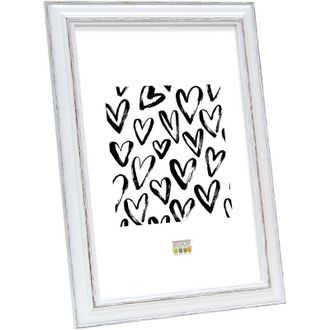 None Deknudt Frames Cornice portafoto Basic, Bianco con Nero, Legno, 20 x 30 cm