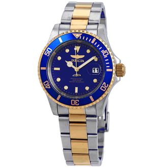 Invicta Pro Diver Blue Dial 40 mm Two-tone Mens Watch 26972