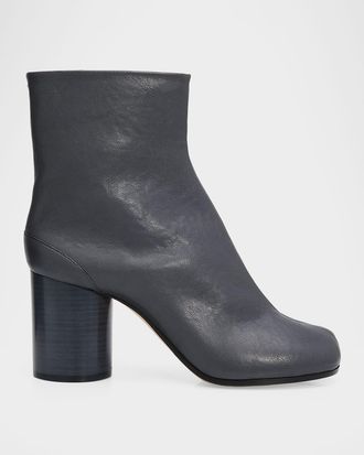 Maison Margiela 80mm Tabi Leather Ankle Boots