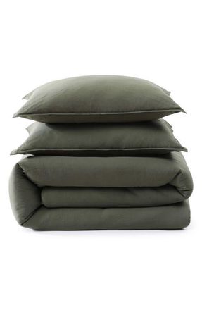 Tommy Hilfiger Core Comforter & Shams Set in Olive Green at Nordstrom, Size Full/queen