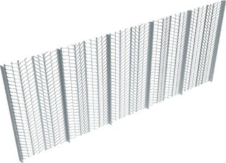 Decorspace Pannelli Di Rete Porta Intonaco nervo Metal 60 X 250 Cm Zincata 20 Pezzi