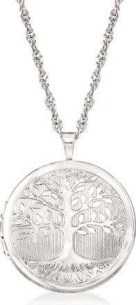 Ross-Simons Sterling Silver Tree Of Life Locket Necklace