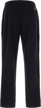 Moncler Mens Bottoms Joggers Navy Cotton Nylon