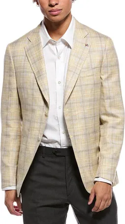 Isaia Capri Wool, Silk & Linen-Blend Sport Jacket