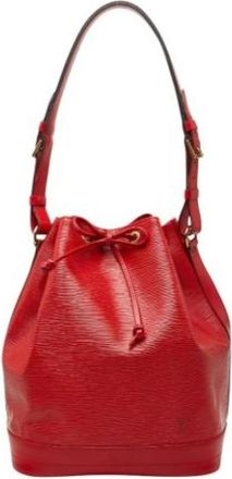 Louis Vuitton Pre-owned Bucket Bags, female, Red, Size: ONE SIZE Pre-owned No&eacute; Shoulder Bag