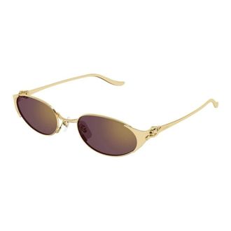 Cartier Sunglasses, female, Yellow, Size: 53 MM Sunglasses
