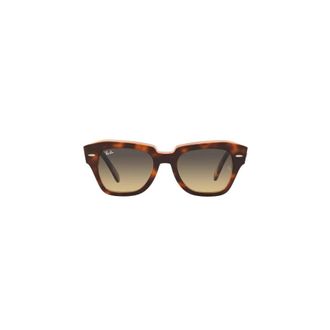 Ray-Ban Elegante Unisex Zonnebril State Street - Heren - Zonnebrillen - Bruin - 49 MM - Accessoires