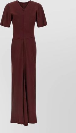 Victoria Beckham isabella dress ruched detail v neck