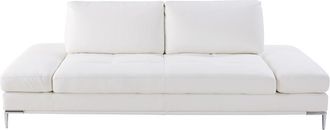 Maisons du monde Sof&aacute; blanco de 3-4 plazas de tela engomada