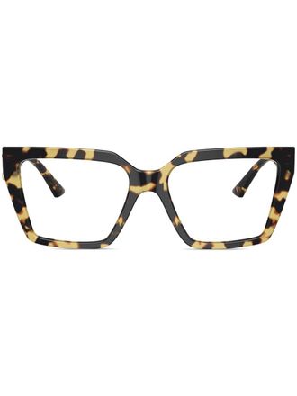 Jimmy Choo Eyewear tortoiseshell-effect glasses - Brown