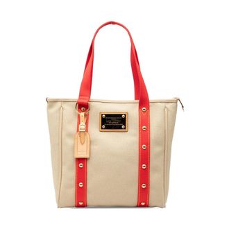 Louis Vuitton Pre-owned Tote Bags, female, Brown, Size: ONE SIZE Pre-owned Canvas Tote Bag
