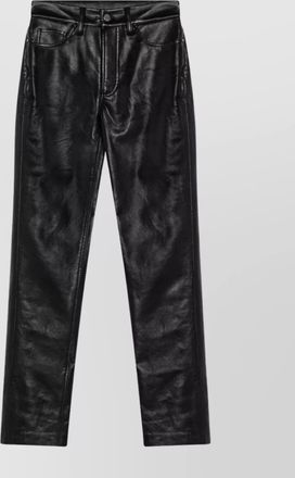 Anine Bing trousers regenerated leather belt loops