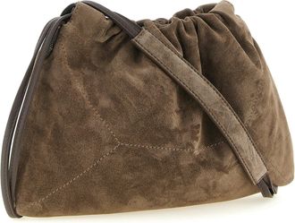 Brunello Cucinelli Womens Clutch Brown Calfskin Leather