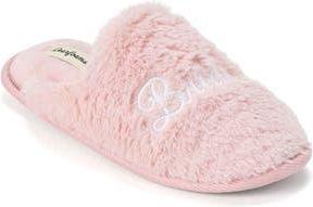 Dearfoams Bride Faux Fur Slipper in Pale Mauve at Nordstrom Rack, Size X-Large