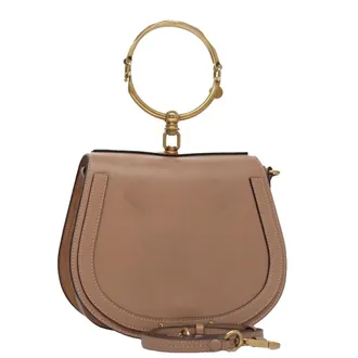 Chlo&eacute; Nile Crossbody Bag Leather Pink Leather Handbag (Pre-Owned)