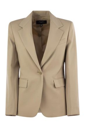 Max Mara Lamine - Natuurlijke Stretch Wol Blazer