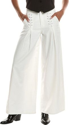 Mother Mother The Undercover Lace-Up Sneak White Jean