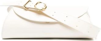 Jil Sander Cannolo Schoudertas - Dames - Schoudertassen - Wit - ONE Size - Leer - Tassen