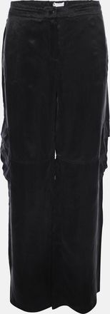 Marina Rinaldi Midnight Blue Cupro Combat Trousers