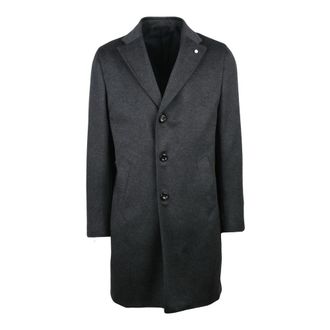 Luigi Bianchi Mantova Cappotto - Heren - Mantel - Grijs - XL - Wol - Jassen