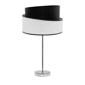 Fabrilamp Sobremesa Alto Hara 1xe27 Cromo/blanco-negro 66x35x35 Cm