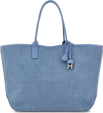 Hogan Shopper met bedel met reliëf - Blauw