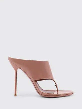 PARIS TEXAS Leather Thong Mules Lidia