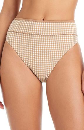 Sanctuary High Waist Bikini Bottoms in Toasted Coconut at Nordstrom, Size X-Large